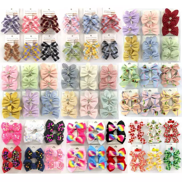 Wholesale Lot 30, 50, 100 Cards New Assorted Kids Hair Ribbon Clips