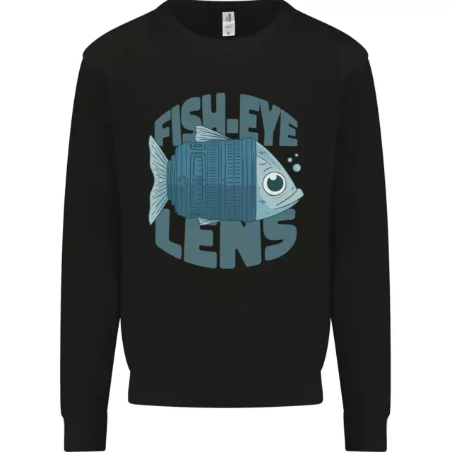 Photography Funny Fisheye Lens Photographer Kids Sweatshirt Jumper
