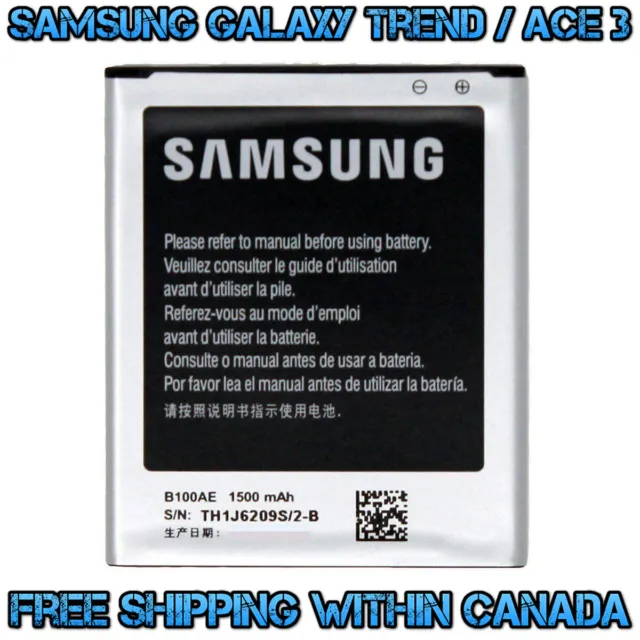 Samsung Galaxy B100AE Battery for S7898 Trend II S7568I Trend S7562C Duos Ace 3