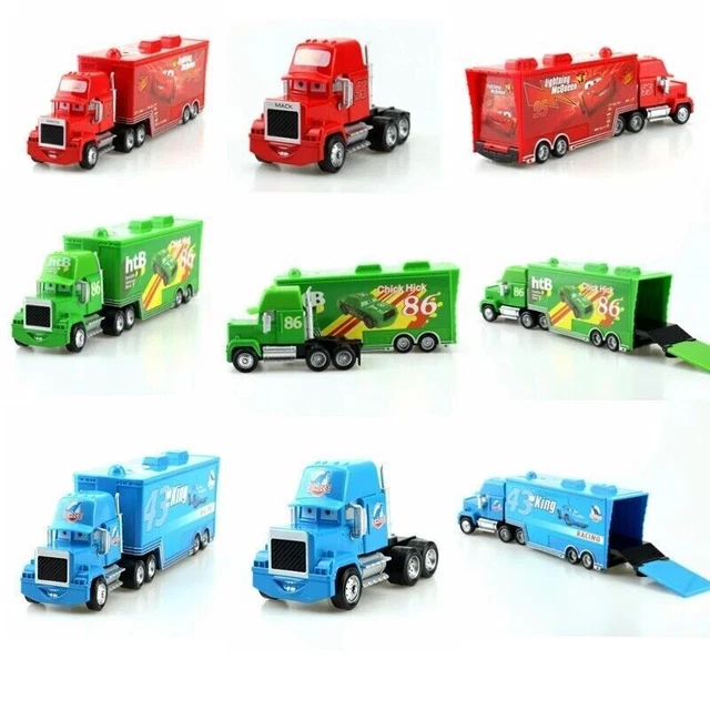 Disney Pixar Cars No.95 No.86 No.20 No,51 Hauler Mack Truck Diecast Model Toy Uk