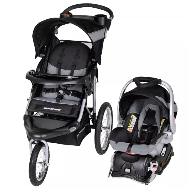 Jogging Stroller Infant Car Seat Combo Baby Ride Expedition Jogger Travel System