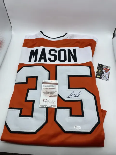Philadelphia Flyers Steve Mason NHL Jersey Autographed JSA Certification