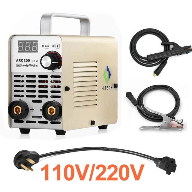 HITBOX 200AMP ARC Welder Digital MMA Welding Machine 110V 220V IGBT DC Inverter