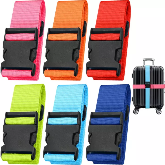 Luggage Strap Travel Suitcase Secure Lock Safe Nylon Adjustable Packing Belt