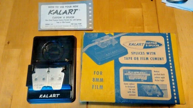 Empalmador De Película Personalizado Kalart De 8 Mm De Colección En Caja Original