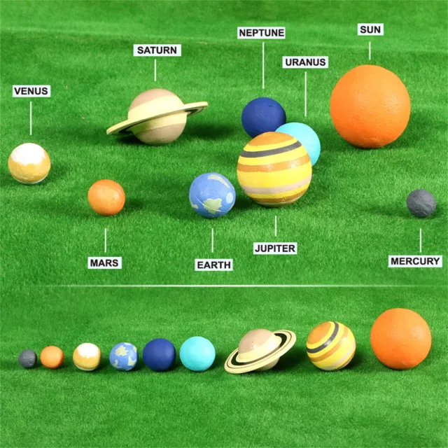 1 Set Solar System Planet Balls Toy Kids Astronomy Science Model Educational Toy