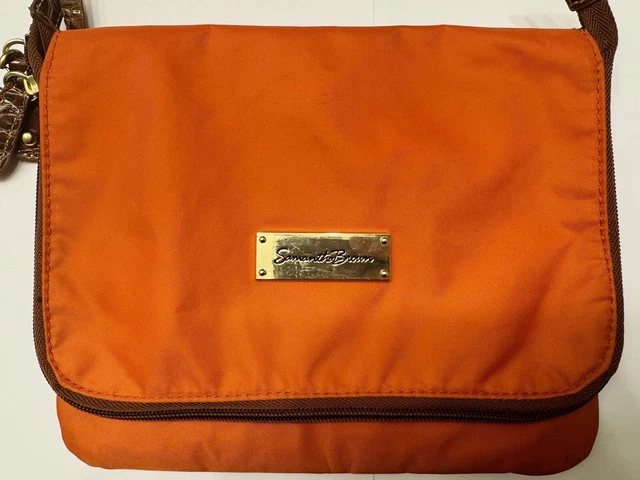 Samantha Brown Bag Orange 100% Nylon Purse