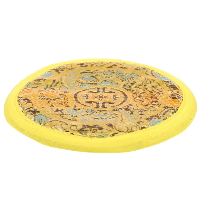 Cuscino Ricamo Ciotola Suono Coppa Cuscino Buddha Delicati Accessori Pratici