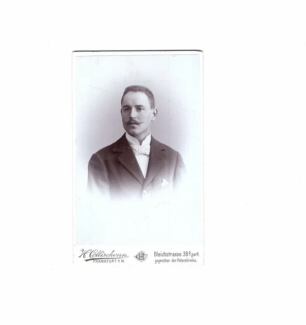 CDV Foto Herrenportrait - Frankfurt Main um 1900
