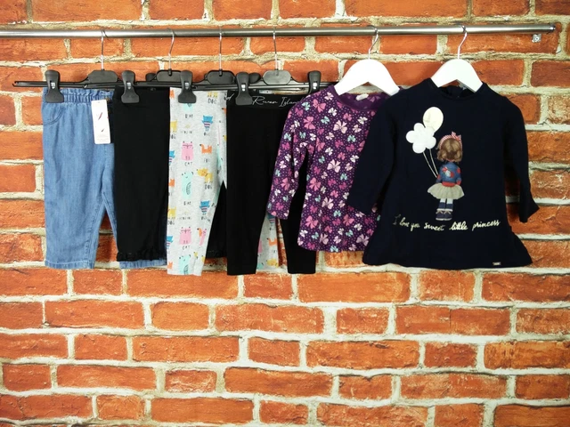 Baby Girls Bundle Age 9-12 Months Next River Island Etc Leggings Jeans Tops 80Cm