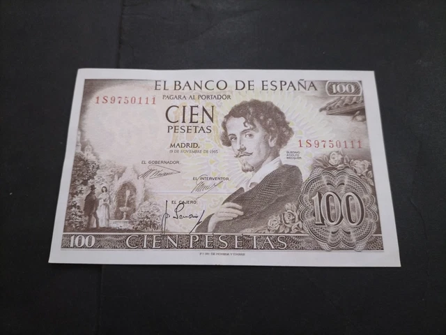 Spain 100 Pesetas 1965 UNC