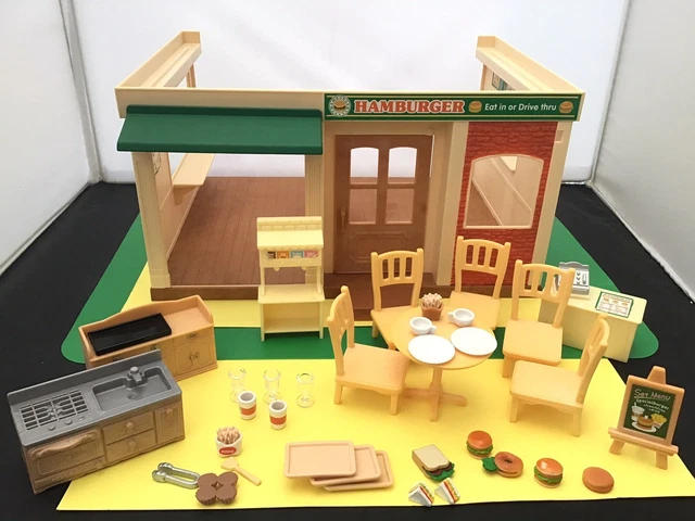 SYLVANIAN FAMILIES HAMBURGER Restaurant Bundle No 2 16.50
