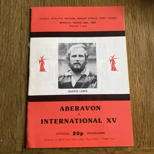 Aberavon v International XV March 1980