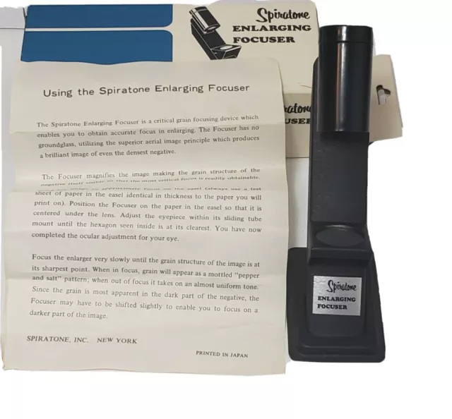 Spiratone Enlarging Focuser Made in Japan Original Box with Instructions