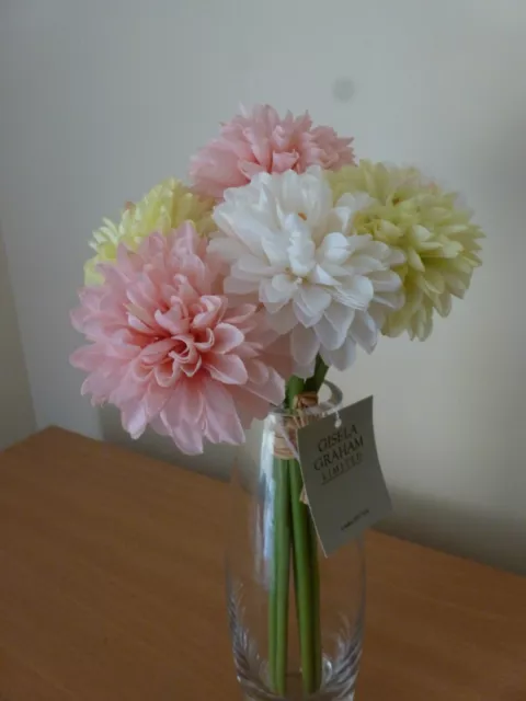 Gisela Graham Pastel Mix Chrysanthemum Mini Bouquet