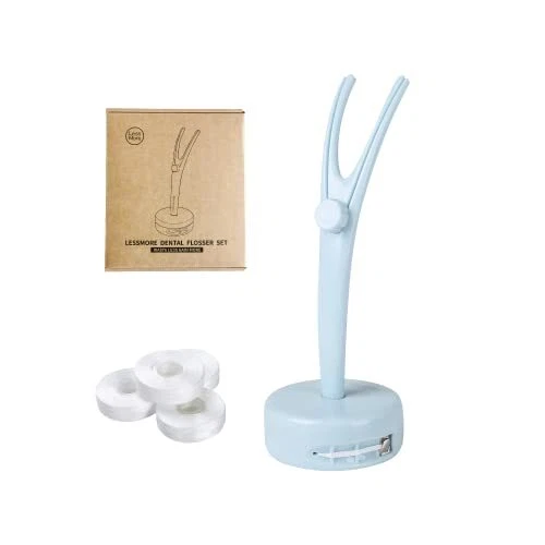 Juego de hilo dental ecológico para soporte de hilo dental con