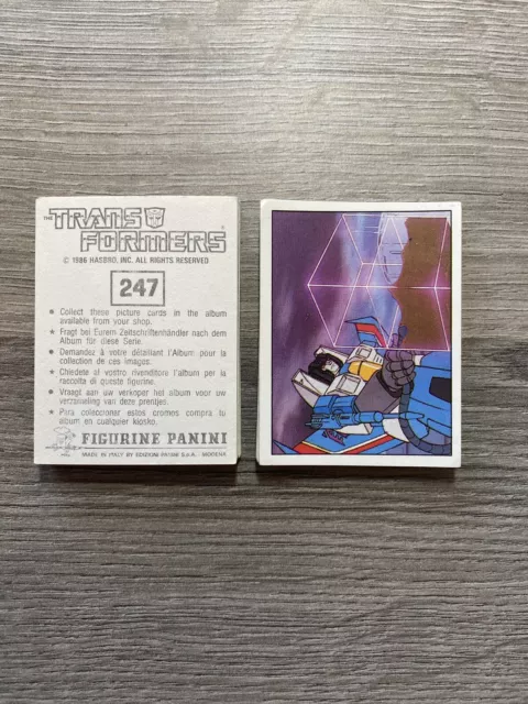 Panini Transformers Stickers No's 1 - 256 Pick and Choose your Stickers