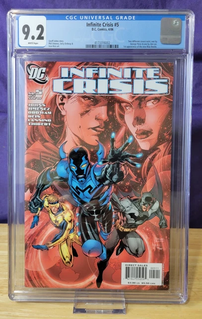 Infinite Crisis #5, Jim Lee Variant CGC 9.2. 1st App. Jamie Reyes Blue Beetle