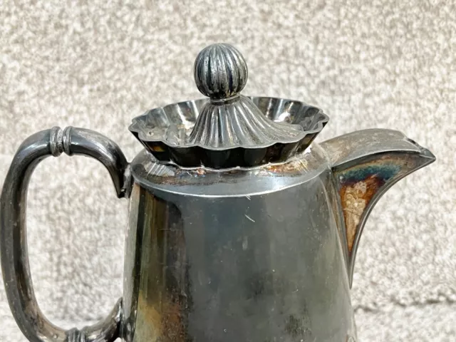 Vintage Antique Tea Coffee Pot Silver Plate Epbm Trade Mark 2