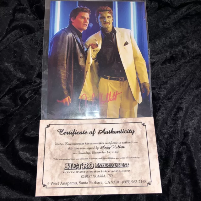 btvs buffy angel andy hallett autograph