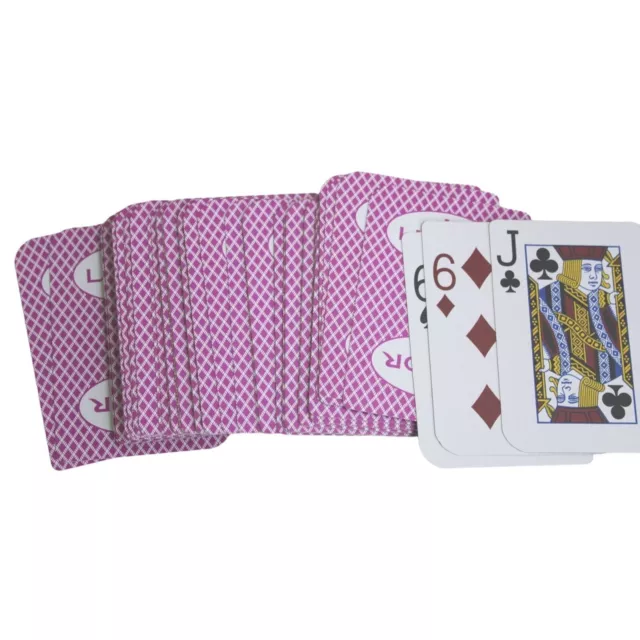 Luxor Hotel Casino Playing Cards Vintage Complete Deck 91006 Pink