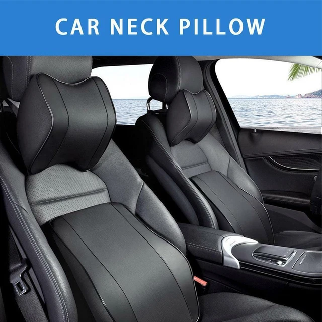 Car Headrest Neck Pillow and Lumbar Support Back Cushion Universal NEW Kit F6B7