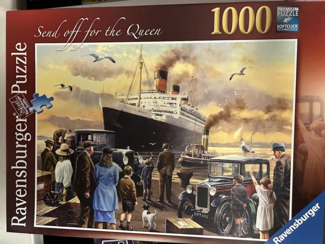 RAVENSBURGER 1000 PIECE JIGSAW PUZZLE Send Off For The Queen