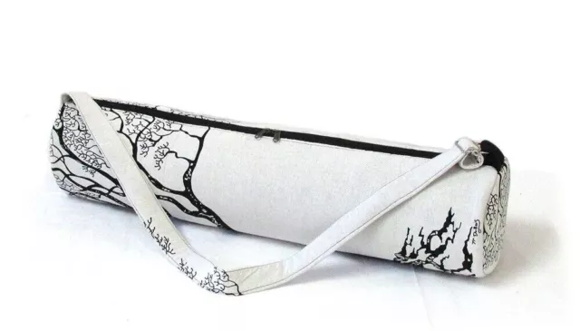 INDIAN WHITE TREE Yoga Mat Bag, Cotton Carry Gym Bags, Shoulder Strippable  £24.98 - PicClick UK