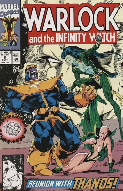 Warlock and the Infinity Watch #8 VF/NM 1992 Marvel Thanos Comic Book