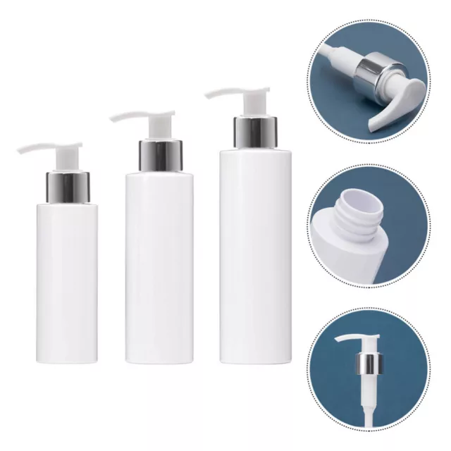 3 Pz Bottiglia Spremere Plastica Lozione Vuota Bottiglie Shampoo Mini