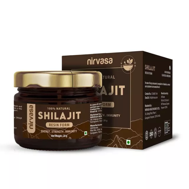 Shilajit del Himalaya 100% puro original, 20 g de resina, 70% fúlvico,... 3