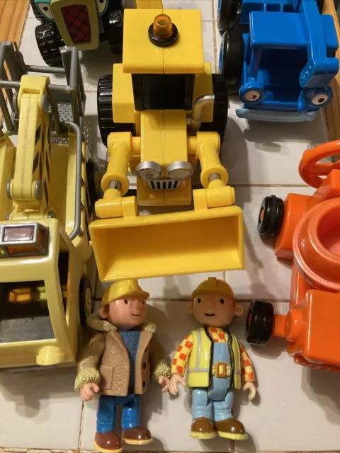 Bob The Builder Toys 5 Vehicles Two Bob Figures