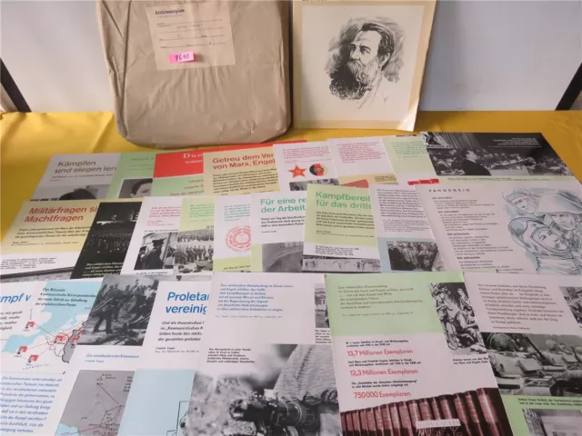 ORIG. NVA DDR Propaganda Bildmappe Friedrich Engels 1970 Archivexemplar