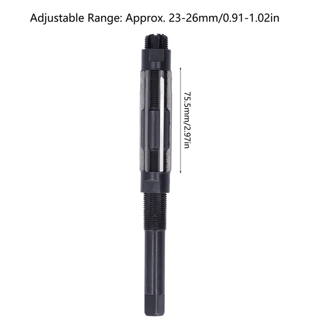 Adju Reamer 9SiCr Hand Milling Cutter Tool For Universal Shank 23-26mm♡