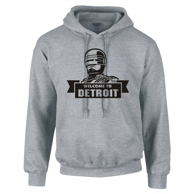 Ispirato Da Robocop " Welcome To Detroit " Felpa con Cappuccio