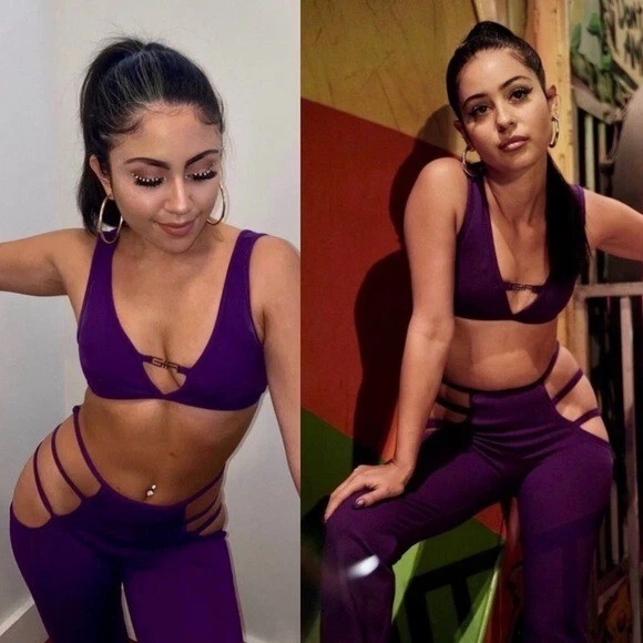 Purple lucid pants new arrivals