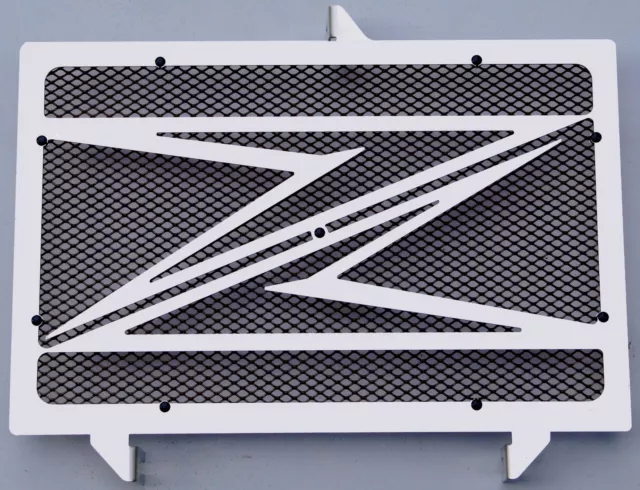 cache / Grille de radiateur inox poli 3Z 1000 07>13 design "Z" + grillage noir