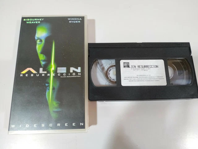 ALIENS RESURRECTION VHS Sigourney Weaver Jeunet Winona Ryder Spanish ...
