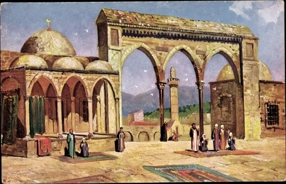 Künstler Ak Jerusalem Israel, Felsendom - 2526671