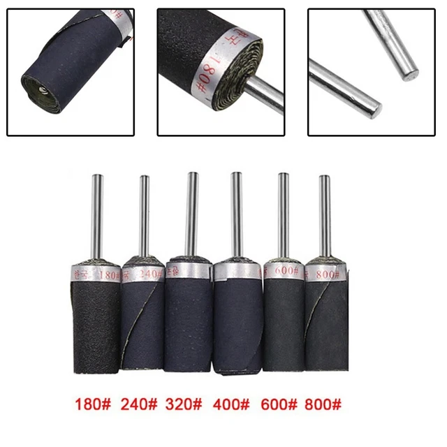 Barra de papel de lija palo pulido barra de madera palo 6 UD. 800# para: lijado