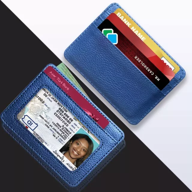 Coin Pocket Leather Clip Women Card Holder Money Bag Coin Pouch Men Wallet