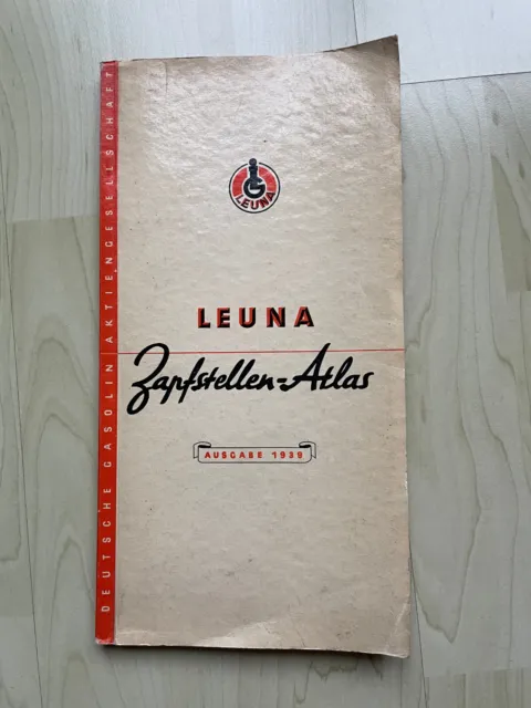 Leuna Zapfstellen-Atlas Ausgabe 1939 Deutsche Gasolin Aktiengesellschaft Motanol