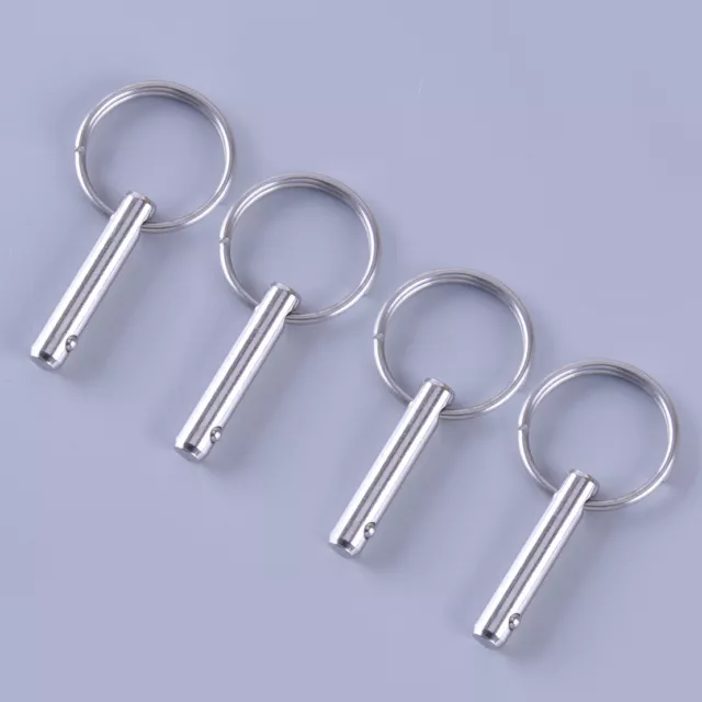 4x Quick release Pin 1/4" Stainless Steel Boat Bimini Top Marine Hardware