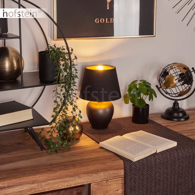 hofstein Tischleuchte Keramik silber Nacht Tisch Lese Lampen Schlaf Wohn Zimmer Leuchten, Tischlampe hofstein Tischleuchte Keramik silber Nacht Tisch Lese Lampen Schlaf Wohn Zimmer Leuchten, Tischlampe