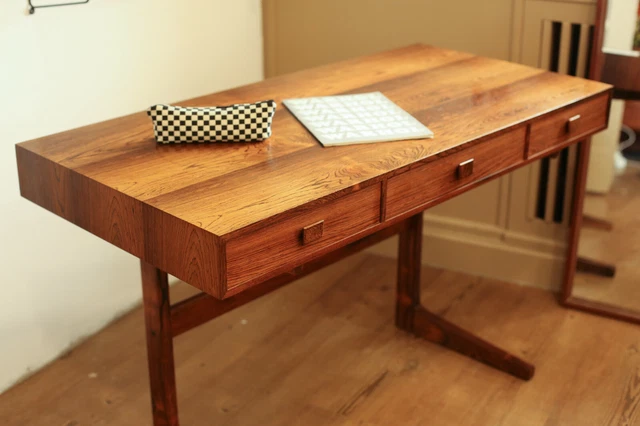 True Vintage Georg Petersens Reception Pregiato Desk 60er Danish Moderno Ufficio