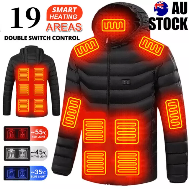 Heated Warm Vest Winter Warm Electric USB Jacket Heating Coat Thermal Men Women