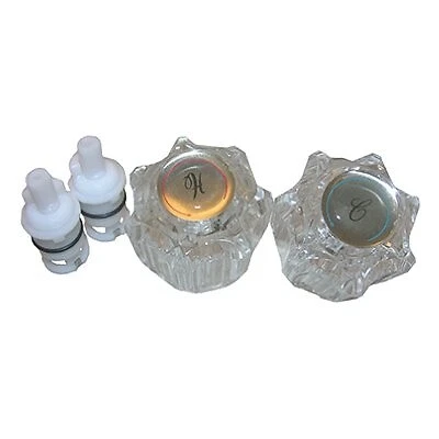Delex, Acrylic, Two Handle, Trim Set, With Stems -01-9243