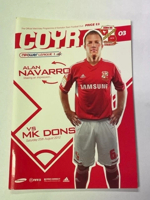 2012/13 Swindon Town V Milton Keynes Dons 25-08-2012 League 1