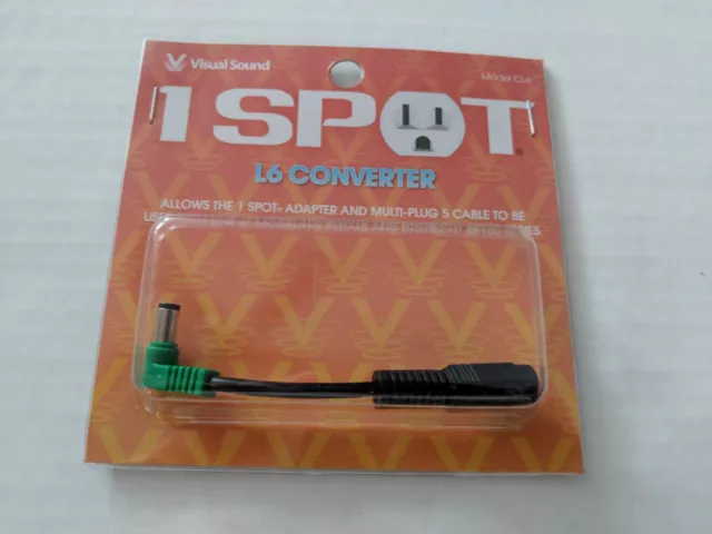 Visual Sound 1 Spot L6 Line 6 Converter Guitar Pedal Adapter (Code FS)