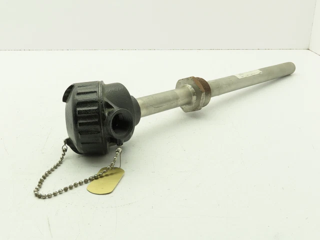 Cleveland Electric BMA-K-08 Base Metal Pipe Thermocouple 3/4" NPT Type K 18"